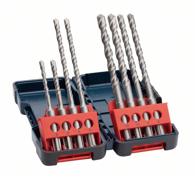Bosch 8 tlg. Tough Box SDS-Plus-3 Bohrerset